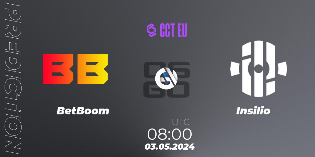 BetBoom - Insilio: прогноз. 03.05.2024 at 08:00, Counter-Strike (CS2), CCT Season 2 Europe Series 1