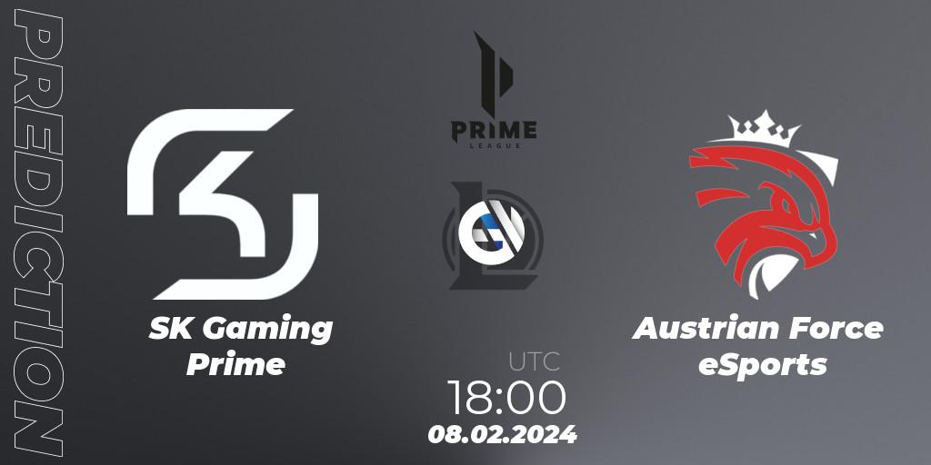 SK Gaming Prime - Austrian Force eSports: прогноз. 08.02.24, LoL, Prime League Spring 2024 - Group Stage