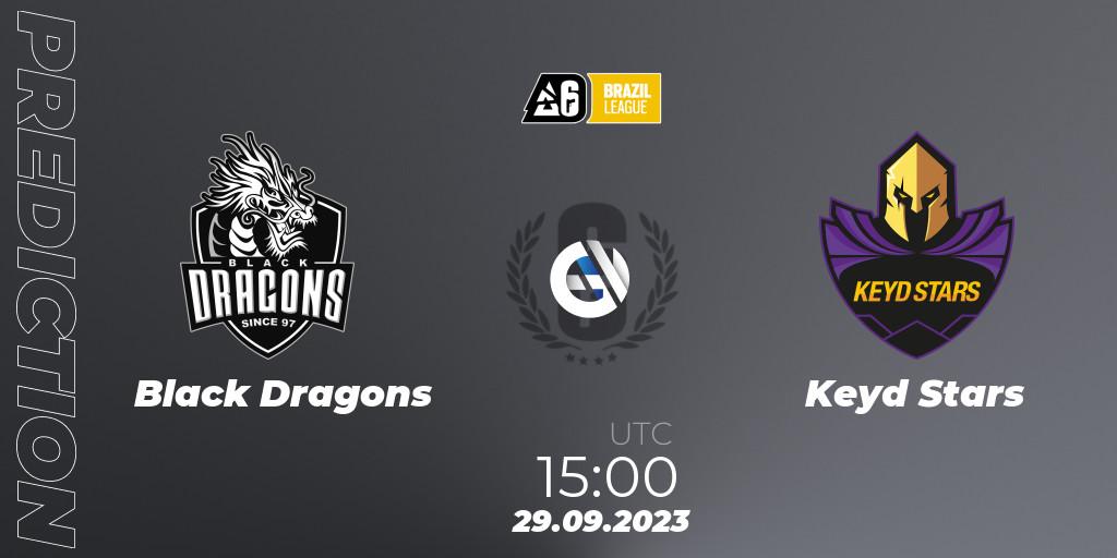 Black Dragons - Keyd Stars: прогноз. 29.09.2023 at 15:00, Rainbow Six, Brazil League 2023 - Stage 2