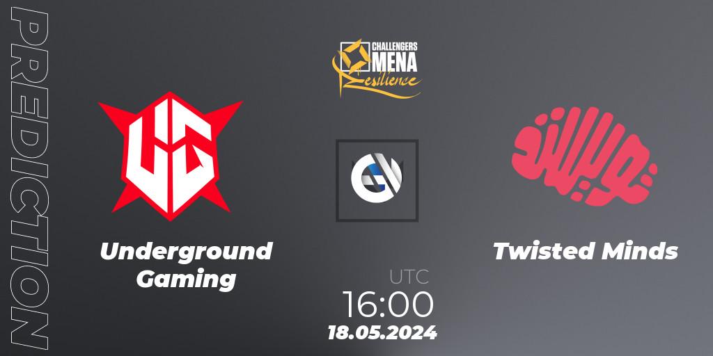 Underground Gaming - Twisted Minds: прогноз. 18.05.2024 at 16:00, VALORANT, VALORANT Challengers 2024 MENA: Resilience Split 2 - GCC and Iraq
