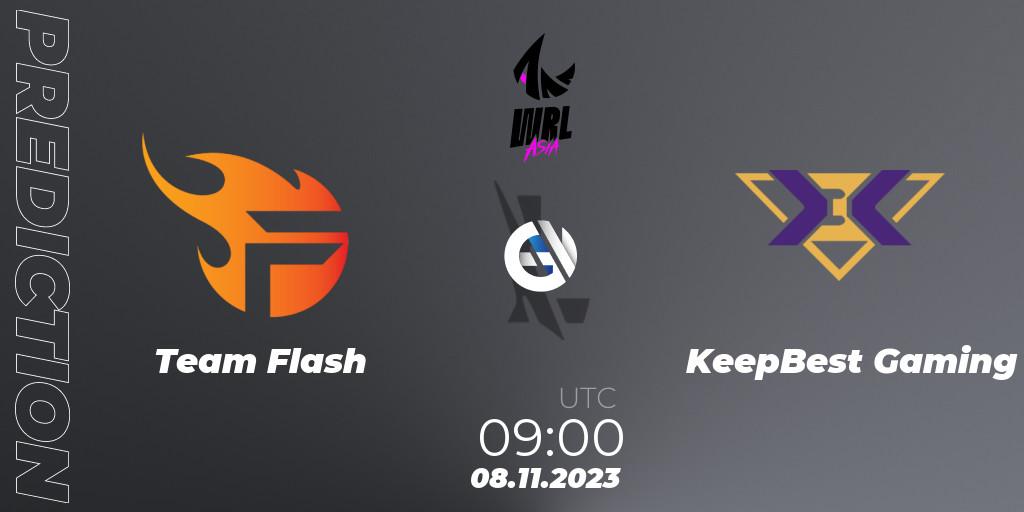 Team Flash - KeepBest Gaming: прогноз. 08.11.2023 at 09:15, Wild Rift, WRL Asia 2023 - Season 2 - Regular Season