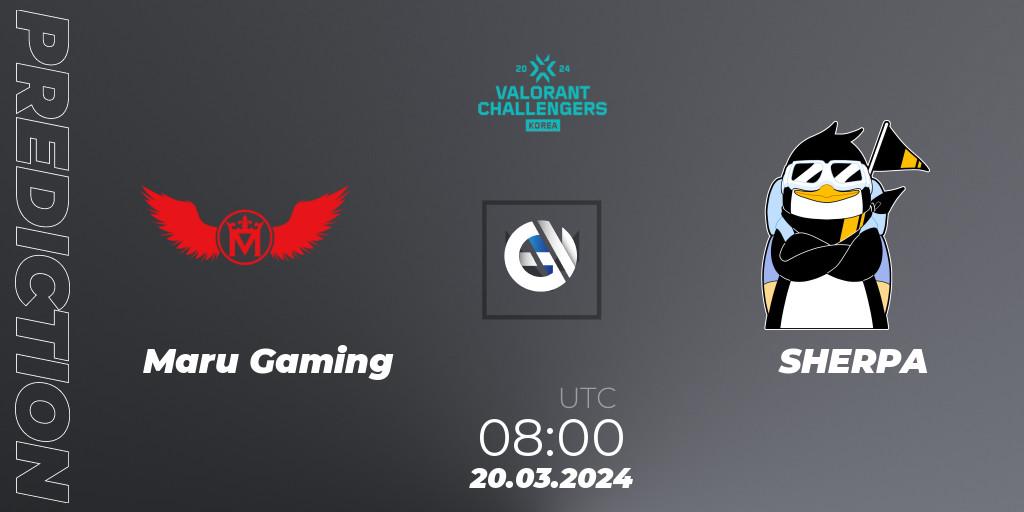 Maru Gaming - SHERPA: прогноз. 20.03.24, VALORANT, VALORANT Challengers Korea 2024: Split 1