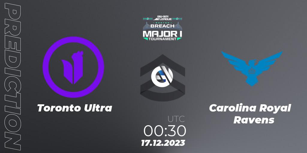 Toronto Ultra - Carolina Royal Ravens: прогноз. 17.12.2023 at 00:30, Call of Duty, Call of Duty League 2024: Stage 1 Major Qualifiers