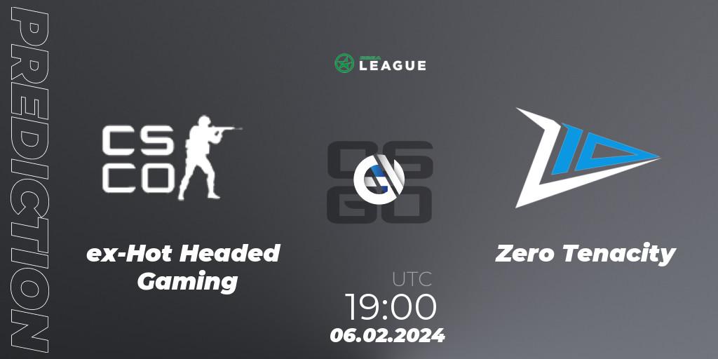 ex-Hot Headed Gaming - Zero Tenacity: прогноз. 06.02.2024 at 19:00, Counter-Strike (CS2), ESEA Season 48: Advanced Division - Europe