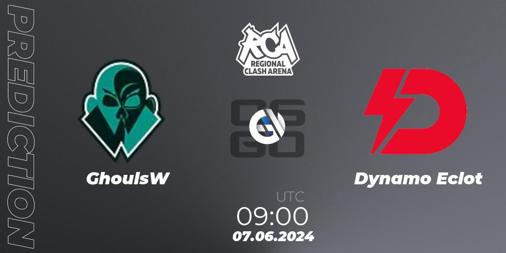 GhoulsW - Dynamo Eclot: прогноз. 07.06.2024 at 09:00, Counter-Strike (CS2), Regional Clash Arena Europe