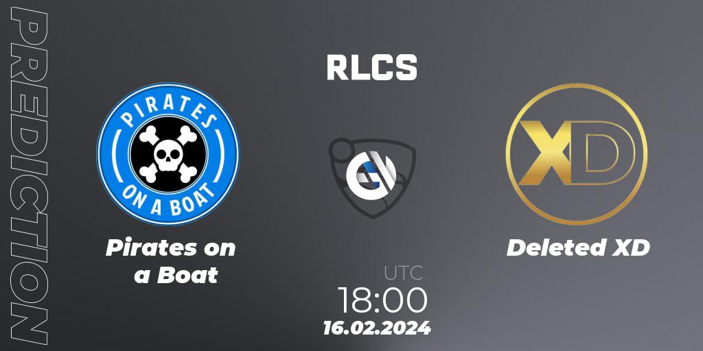 Pirates on a Boat - Deleted XD: прогноз. 16.02.2024 at 18:00, Rocket League, RLCS 2024 - Major 1: North America Open Qualifier 2