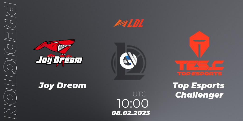 Joy Dream - Top Esports Challenger: прогноз. 08.02.2023 at 09:33, LoL, LDL 2023 - Swiss Stage
