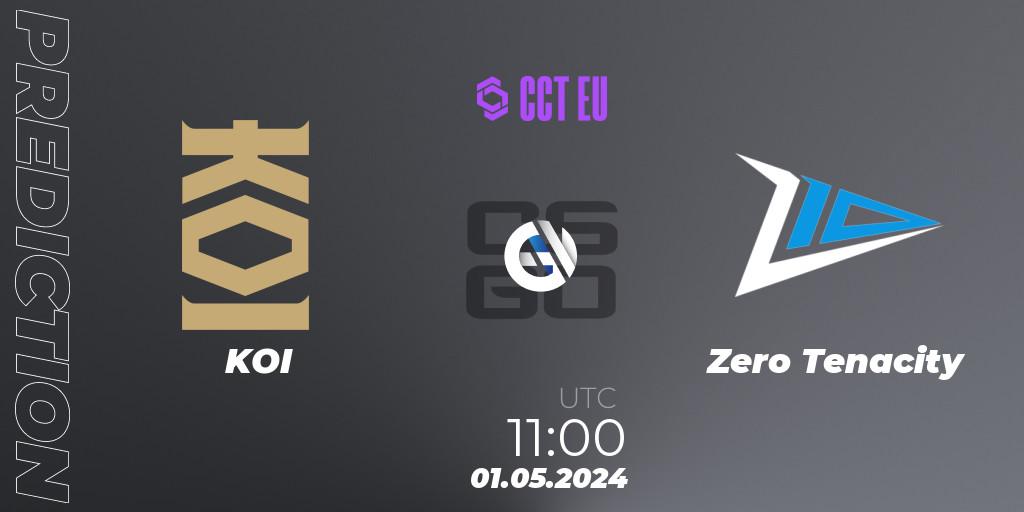 KOI - Zero Tenacity: прогноз. 01.05.2024 at 11:00, Counter-Strike (CS2), CCT Season 2 Europe Series 1
