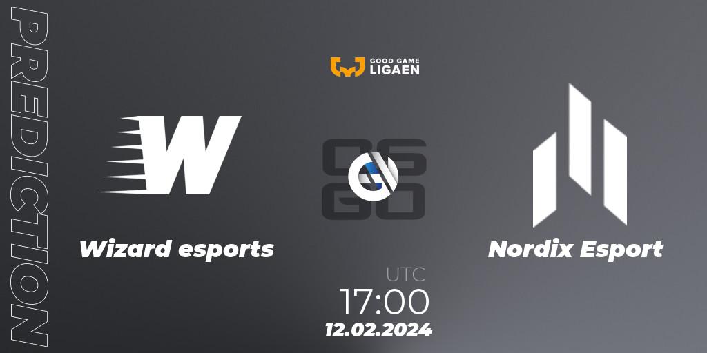 Wizard esports - Nordix Esport: прогноз. 12.02.24, CS2 (CS:GO), Good Game-ligaen Spring 2024