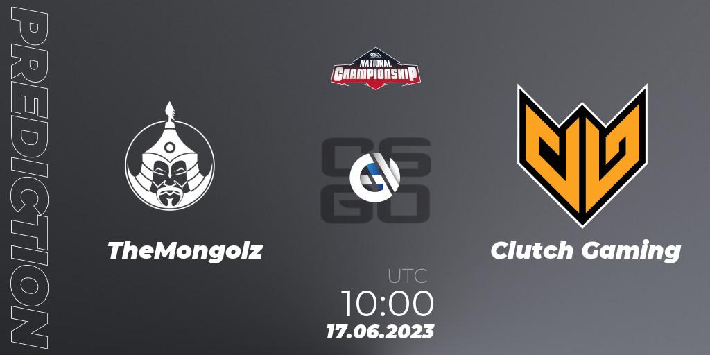TheMongolz - Clutch Gaming: прогноз. 17.06.2023 at 10:00, Counter-Strike (CS2), ESN National Championship 2023