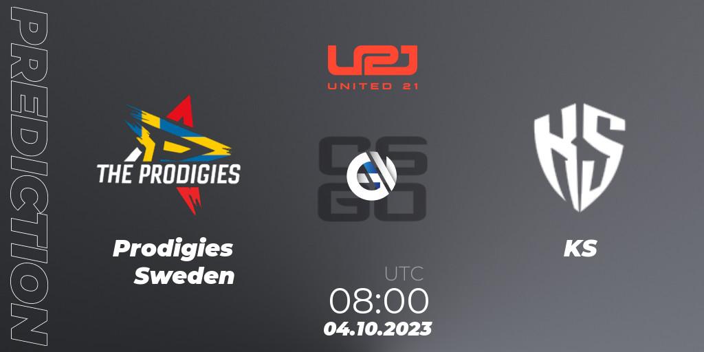 Prodigies Sweden - KS: прогноз. 04.10.2023 at 12:30, Counter-Strike (CS2), United21 Season 6