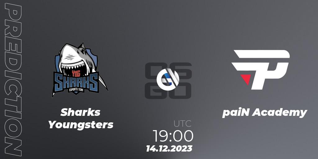 Sharks Youngsters - paiN Academy: прогноз. 14.12.2023 at 19:00, Counter-Strike (CS2), Gamers Club Liga Série A: December 2023
