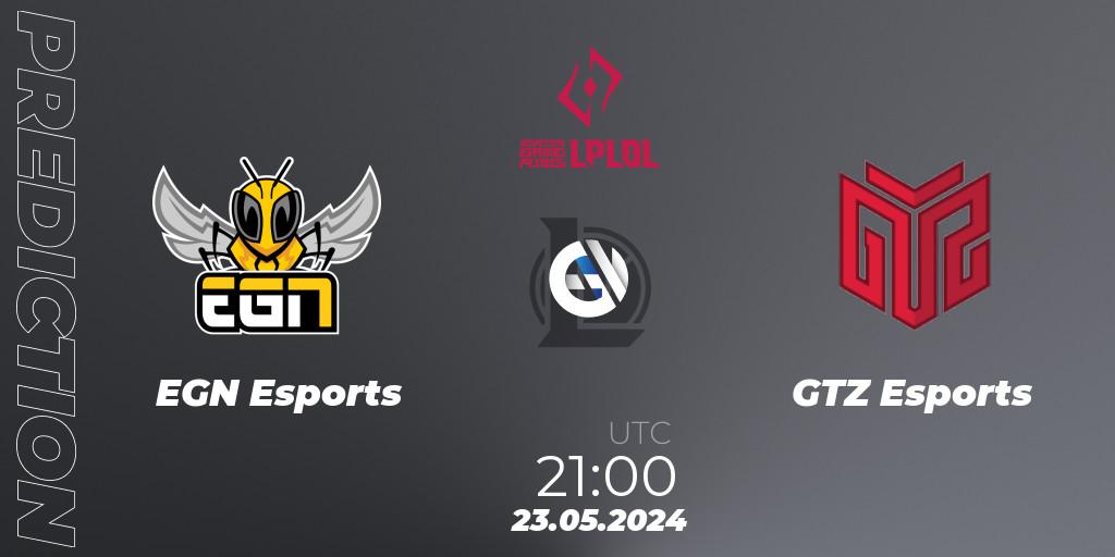 EGN Esports - GTZ Esports: прогноз. 23.05.2024 at 21:00, LoL, LPLOL Split 2 2024