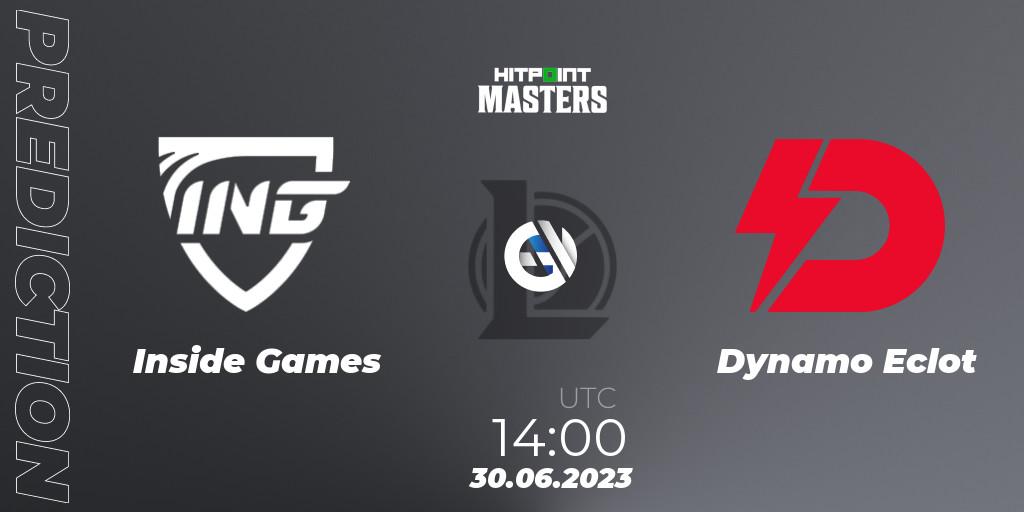Inside Games - Dynamo Eclot: прогноз. 30.06.2023 at 14:30, LoL, Hitpoint Masters Summer 2023 - Group Stage