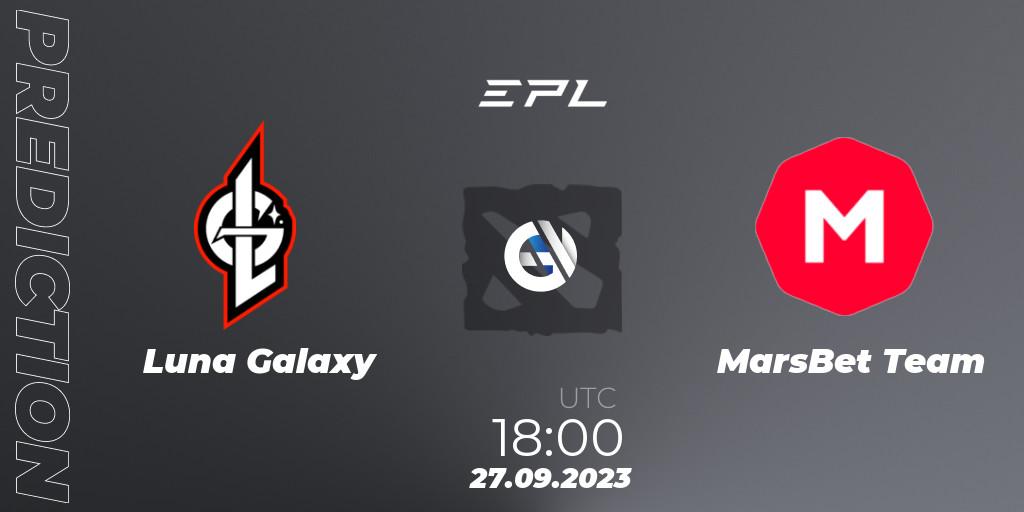 Luna Galaxy - MarsBet Team: прогноз. 28.09.23, Dota 2, European Pro League Season 12