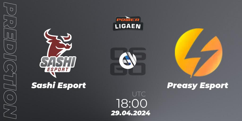 Sashi Esport - Preasy Esport: прогноз. 29.04.2024 at 18:00, Counter-Strike (CS2), Dust2.dk Ligaen Season 26