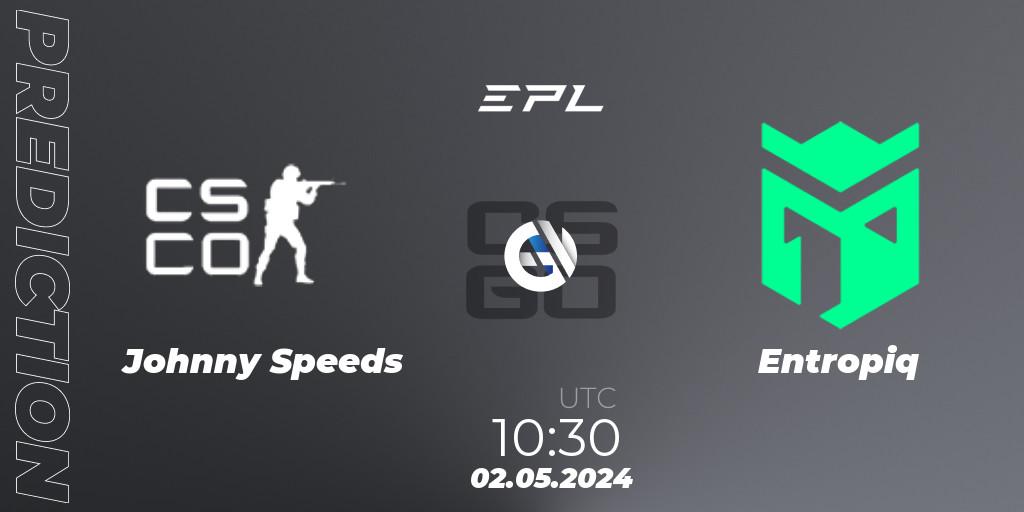 Johnny Speeds - Entropiq: прогноз. 02.05.2024 at 10:30, Counter-Strike (CS2), European Pro League Season 17: Division 2