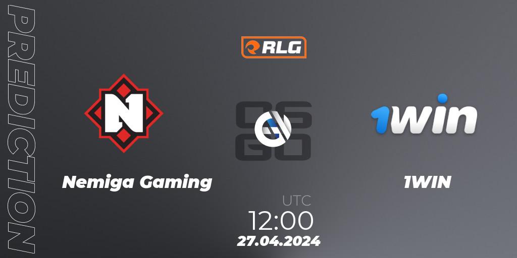 Nemiga Gaming - 1WIN: прогноз. 27.04.24, CS2 (CS:GO), RES European Series #3