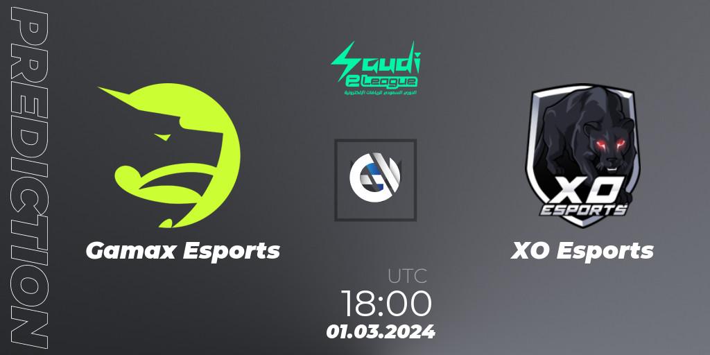 Gamax Esports - XO Esports: прогноз. 01.03.2024 at 18:00, VALORANT, Saudi eLeague 2024: Major 1