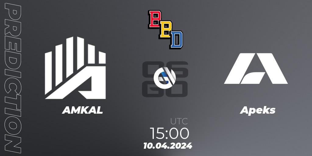 AMKAL - Apeks: прогноз. 10.04.24, CS2 (CS:GO), BetBoom Dacha Belgrade 2024: European Qualifier