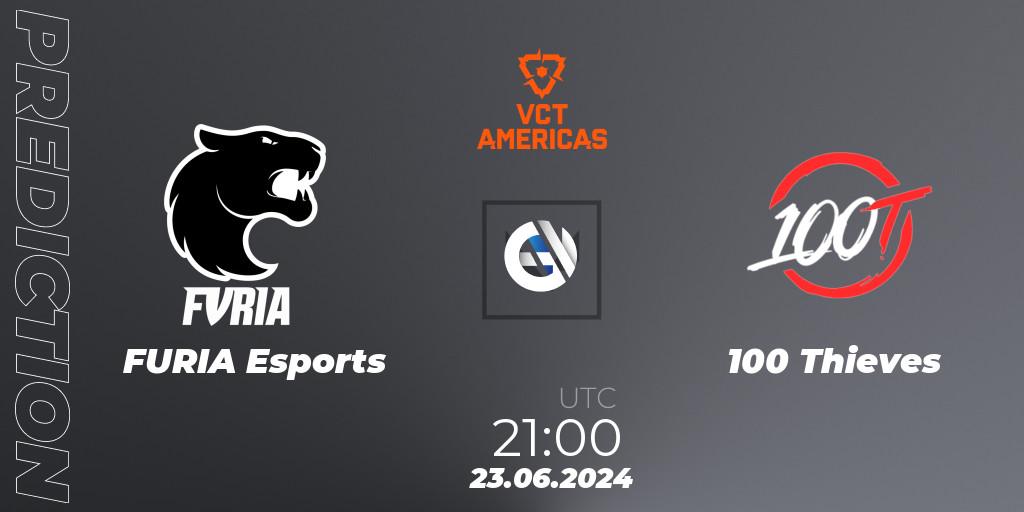 FURIA Esports - 100 Thieves: прогноз. 23.06.2024 at 21:00, VALORANT, VALORANT Champions Tour 2024: Americas League - Stage 2 - Group Stage