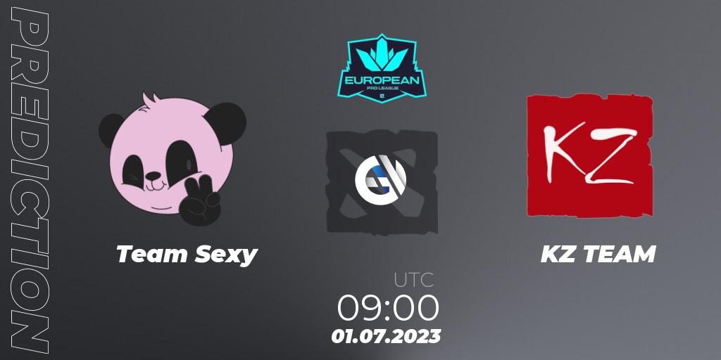 Team Sexy - KZ TEAM: прогноз. 01.07.2023 at 15:01, Dota 2, European Pro League Season 10