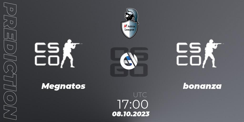 Megnatos - bonanza: прогноз. 08.10.2023 at 17:00, Counter-Strike (CS2), A1 Adria League Season 12