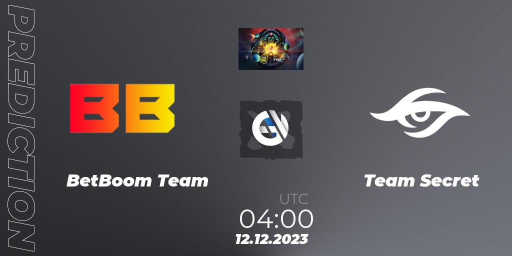 BetBoom Team - Team Secret: прогноз. 12.12.23, Dota 2, ESL One - Kuala Lumpur 2023
