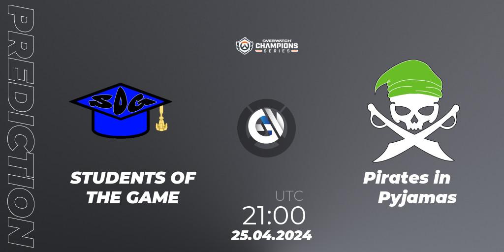 STUDENTS OF THE GAME - Pirates in Pyjamas: прогноз. 25.04.2024 at 21:00, Overwatch, Overwatch Champions Series 2024 - North America Stage 2 Main Event
