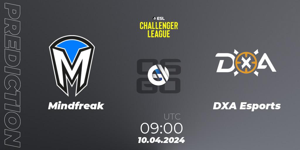 Mindfreak - DXA Esports: прогноз. 10.04.24, CS2 (CS:GO), ESL Challenger League Season 47: Oceania