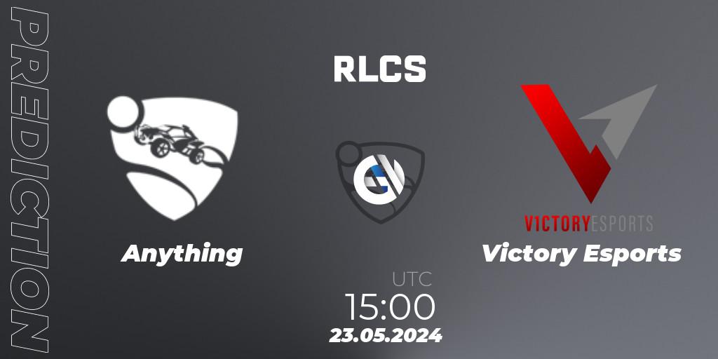 Anything - Victory Esports: прогноз. 23.05.2024 at 15:00, Rocket League, RLCS 2024 - Major 2: MENA Open Qualifier 6