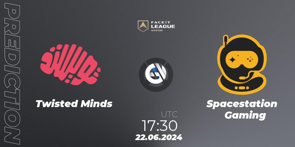 Twisted Minds - Spacestation Gaming: прогноз. 22.06.2024 at 17:30, Overwatch, FACEIT League Season 1 - EMEA Master Road to EWC