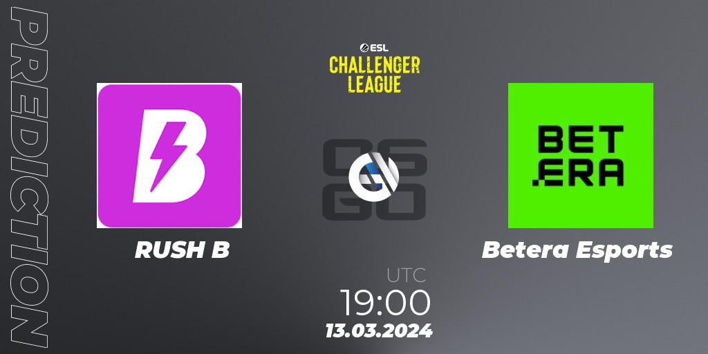 RUSH B - Betera Esports: прогноз. 13.03.24, CS2 (CS:GO), ESL Challenger League Season 47: Europe