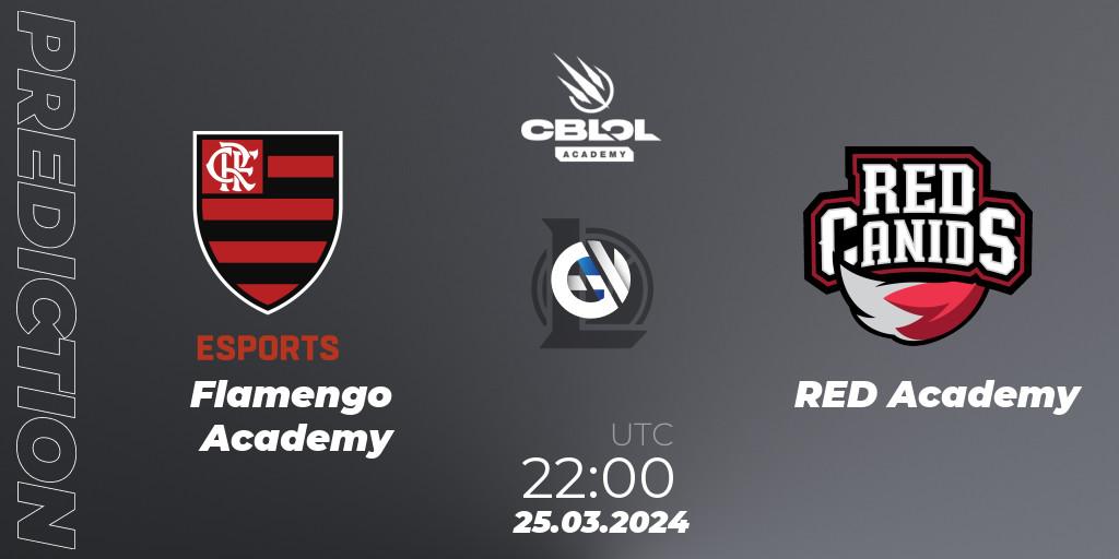 Flamengo Academy - RED Academy: прогноз. 25.03.24, LoL, CBLOL Academy Split 1 2024