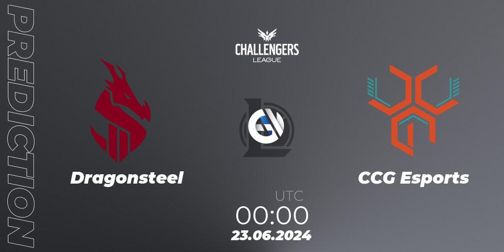 Dragonsteel - CCG Esports: прогноз. 23.06.2024 at 00:00, LoL, NACL Summer 2024 - Group Stage