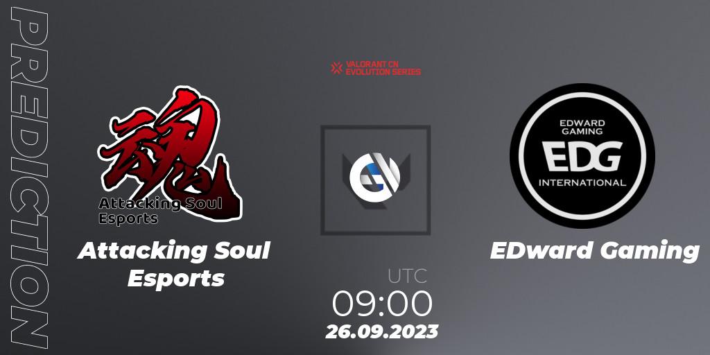 Attacking Soul Esports - EDward Gaming: прогноз. 26.09.2023 at 09:00, VALORANT, VALORANT China Evolution Series Act 1: Variation