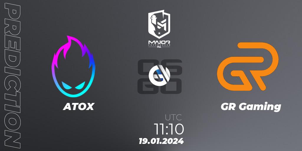 ATOX - GR Gaming: прогноз. 19.01.2024 at 11:10, Counter-Strike (CS2), PGL CS2 Major Copenhagen 2024 East Asia RMR Closed Qualifier