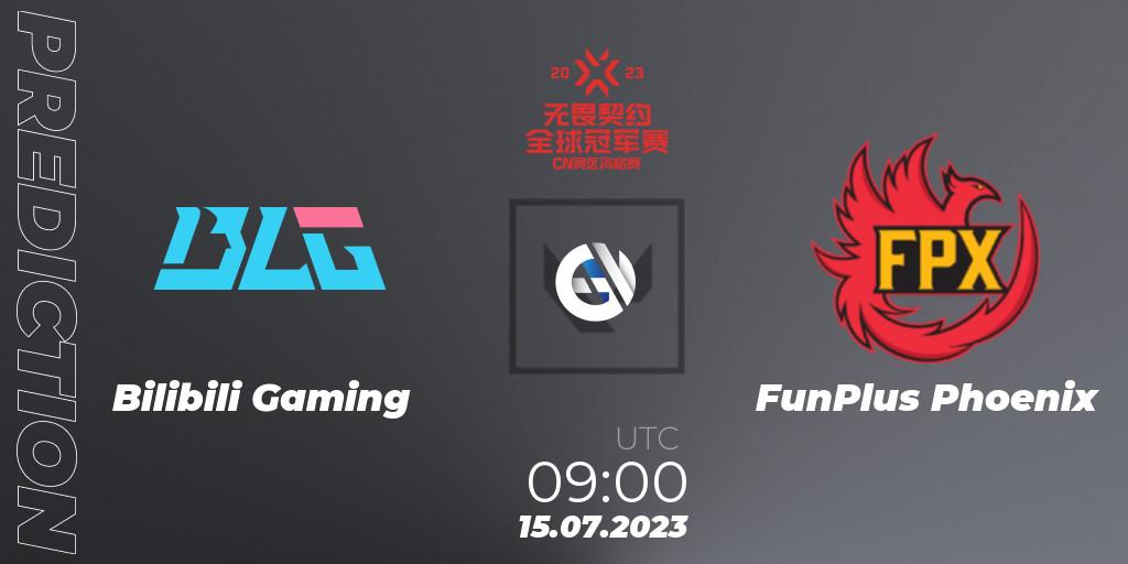 Bilibili Gaming - FunPlus Phoenix: прогноз. 15.07.2023 at 09:00, VALORANT, VALORANT Champions Tour 2023: China Qualifier
