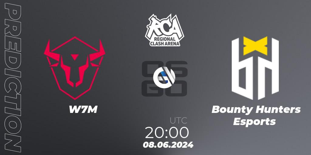 W7M - Bounty Hunters Esports: прогноз. 08.06.2024 at 20:00, Counter-Strike (CS2), Regional Clash Arena South America