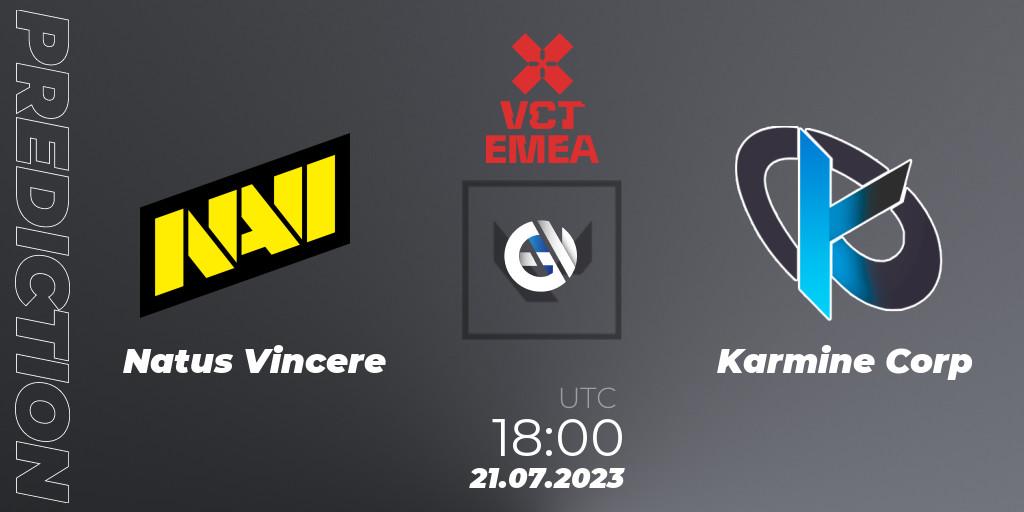 Natus Vincere - Karmine Corp: прогноз. 21.07.2023 at 17:35, VALORANT, VALORANT Champions Tour 2023: EMEA Last Chance Qualifier