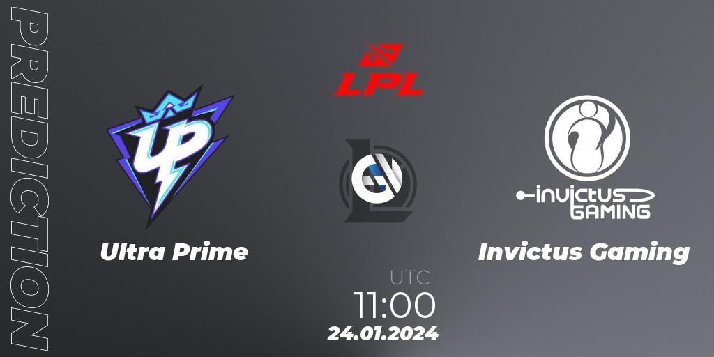 Ultra Prime - Invictus Gaming: прогноз. 24.01.24, LoL, LPL Spring 2024 - Group Stage
