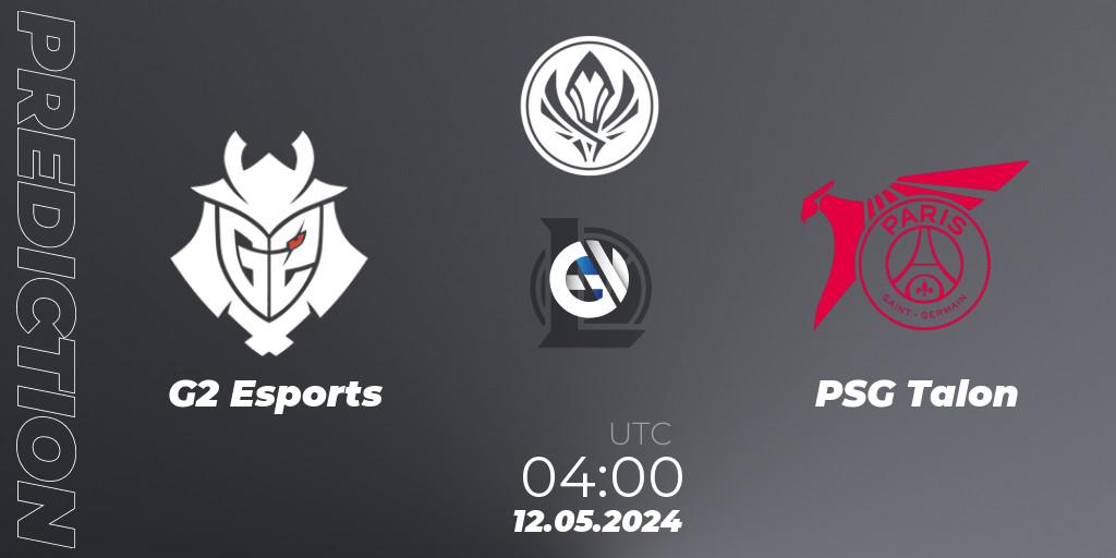 G2 Esports - PSG Talon: прогноз. 12.05.24, LoL, Mid Season Invitational 2024 - Bracket Stage