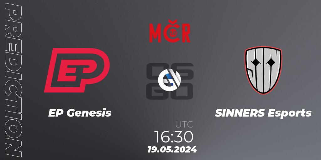 EP Genesis - SINNERS Esports: прогноз. 19.05.2024 at 16:30, Counter-Strike (CS2), Tipsport Cup Spring 2024: Online Stage