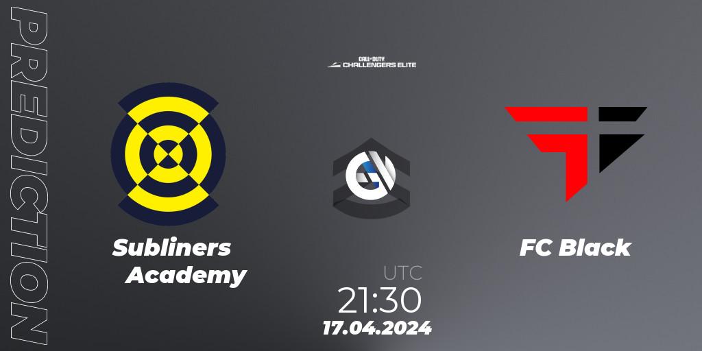 Subliners Academy - FC Black: прогноз. 17.04.2024 at 21:30, Call of Duty, Call of Duty Challengers 2024 - Elite 2: NA