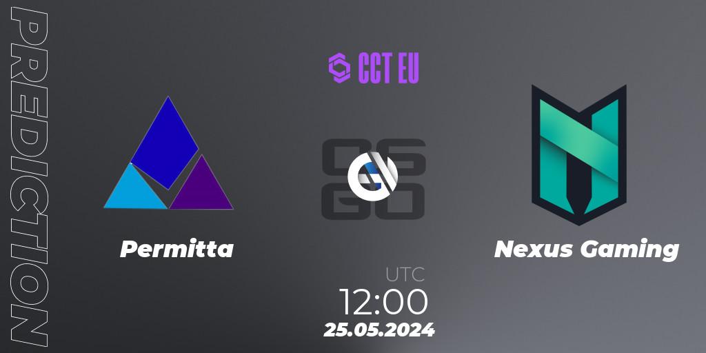 Permitta - Nexus Gaming: прогноз. 25.05.2024 at 12:00, Counter-Strike (CS2), CCT Season 2 Europe Series 4