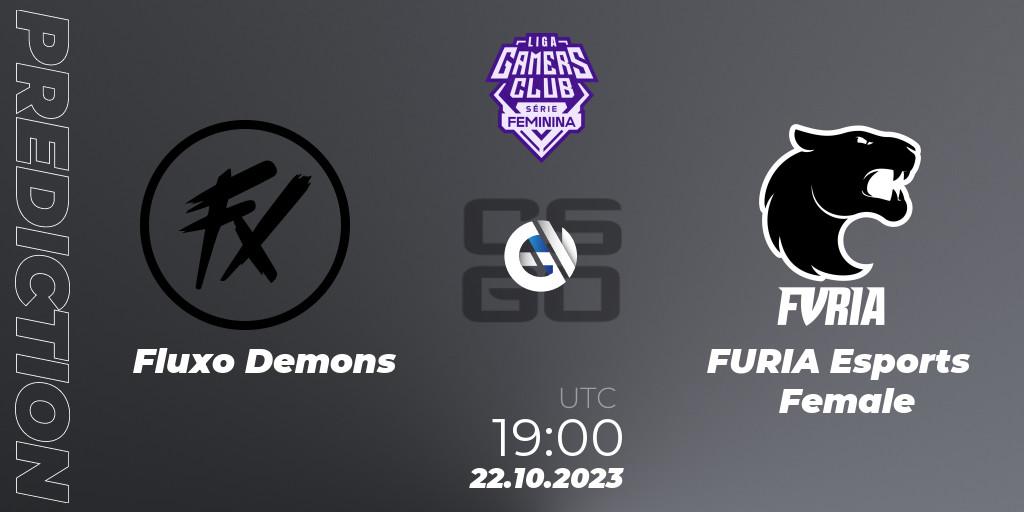 Fluxo Demons - FURIA Esports Female: прогноз. 22.10.2023 at 19:00, Counter-Strike (CS2), Gamers Club Liga Série Feminina: Super Edition 2023