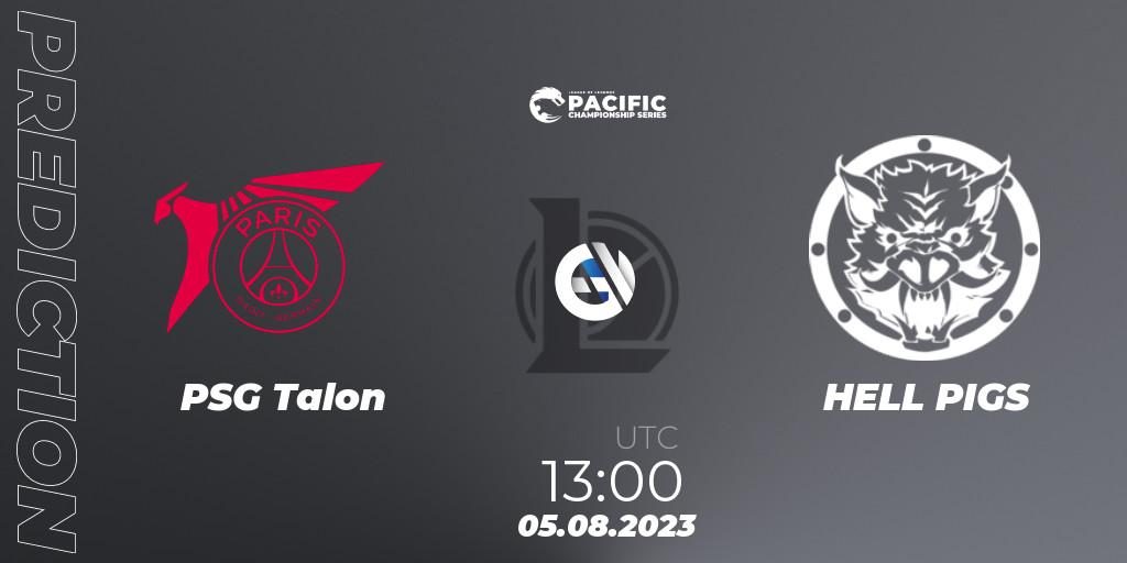 PSG Talon - HELL PIGS: прогноз. 06.08.2023 at 13:00, LoL, PACIFIC Championship series Group Stage