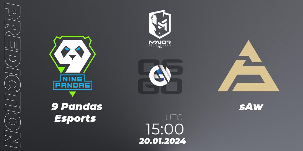 9 Pandas Esports - sAw: прогноз. 20.01.2024 at 15:00, Counter-Strike (CS2), PGL CS2 Major Copenhagen 2024 Europe RMR Closed Qualifier