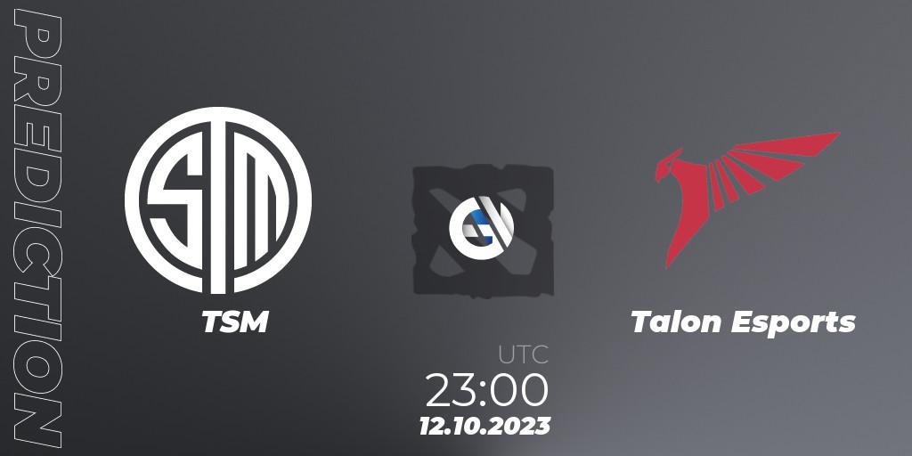 TSM - Talon Esports: прогноз. 13.10.23, Dota 2, The International 2023 - Group Stage