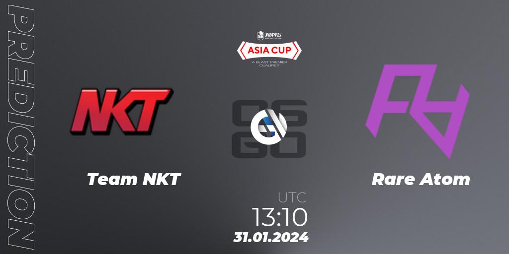 Team NKT - Rare Atom: прогноз. 31.01.2024 at 13:10, Counter-Strike (CS2), 5E Arena Asia Cup Spring 2024 - BLAST Premier Qualifier